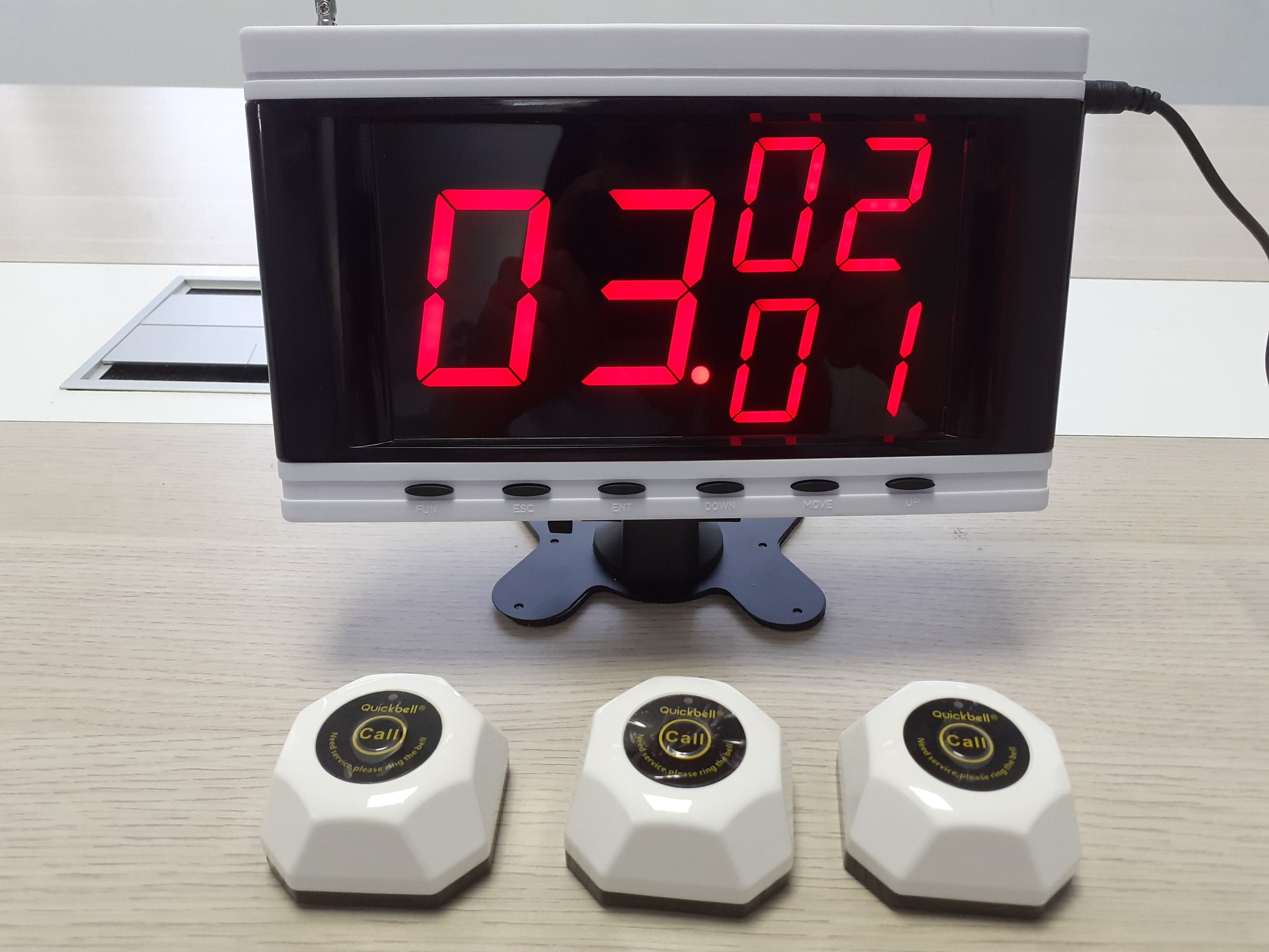 Bộ chuông gọi phục vụ không dây Quickbell S632 cho nhà hàng, quán cà phê...