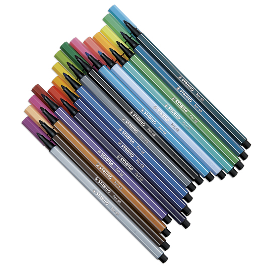 Combo 8 bút lông màu Stabilo Pen 68 Maker - 1.0mm - Natural Colors