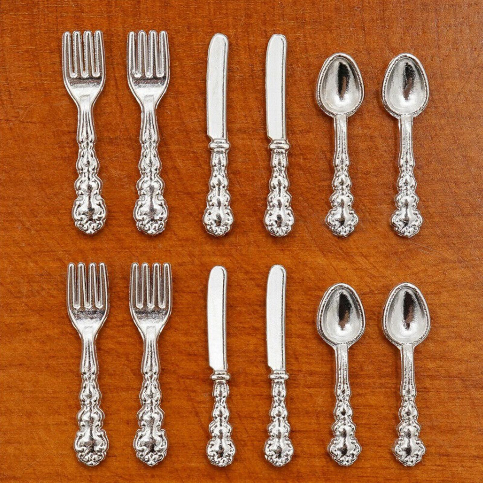 1:12 Dollhouse Miniature Tableware Toys 1/12  Spoon Set