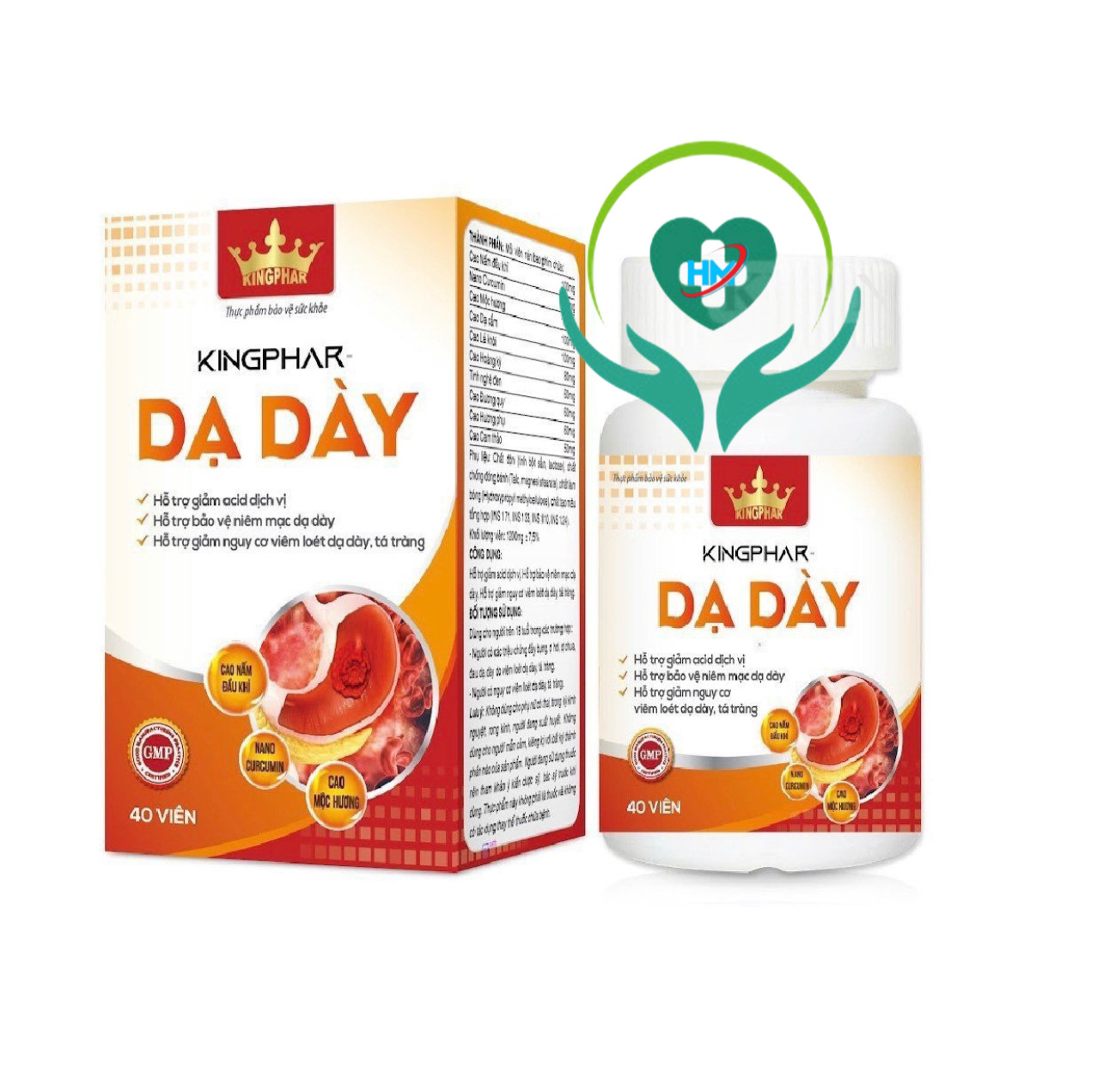 Kingphar- Dạ Dày hỗ trợ giảm acid dịch vị, hỗ trợ bảo vệ niêm mạc dạ dày