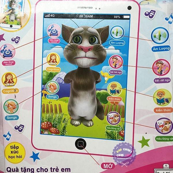 Vỉ Đồ Chơi Ipad Mèo Tom Cat 3D Thông Minh Dùng Pin Có Nhạc - ĐỒ CHƠI CHỢ LỚN 1115( KHÔNG tặng kèm pin)