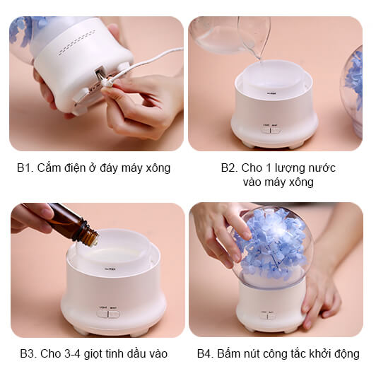 Máy Khuếch Tán Tinh Dầu Oilmart Tú Cầu - 10W 100ml