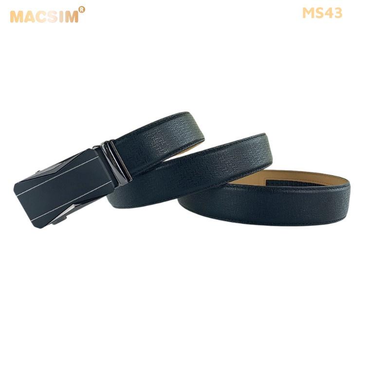 Thắt lưng nam -Dây nịt nam da thật cao cấp nhãn hiệu Macsim MS43