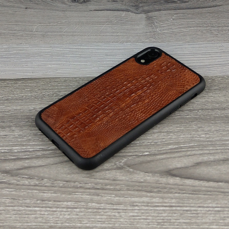 Ốp Lưng dành cho Iphone XR Da Cá Sấu Có Gù