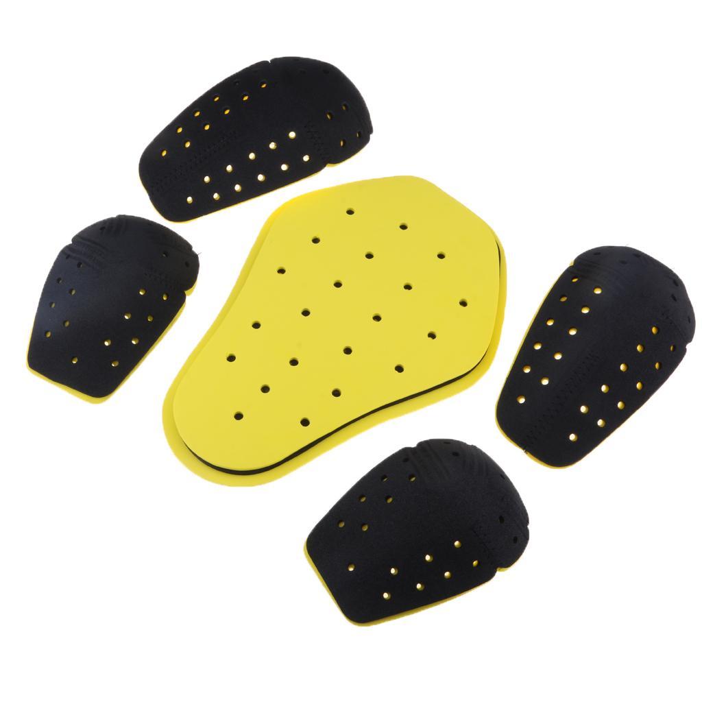 2X 5PCs Triple Density Removable Protective Gear Set For Motorcycle Cycling