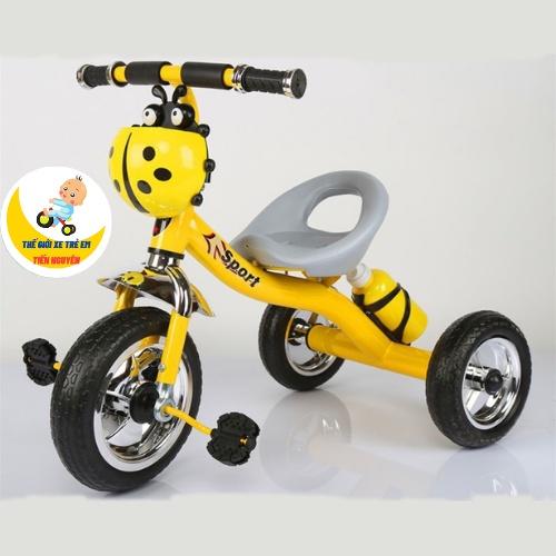 Xe đạp 3 bánh trẻ em kèm bình nước cực xinh, xe đạp cho bé hình con bọ ngộ nghĩnh, xe trẻ em cho bé từ 1-5 tuổi