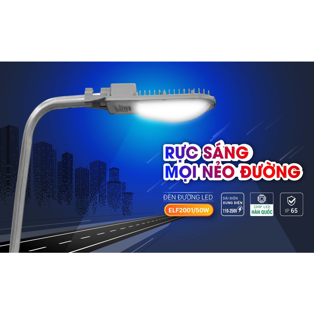 ĐÈN ĐƯỜNG LED 50W ELF2001 ROMAN