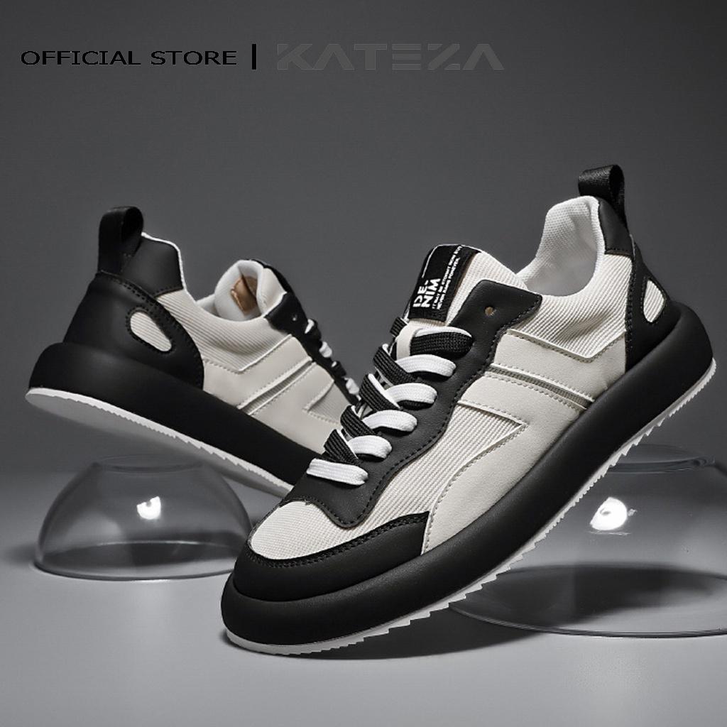 Giày sneaker nam KATEZAG61 chất liệu vải kết hợp da thoáng khí phong cách trẻ trung năng động full size