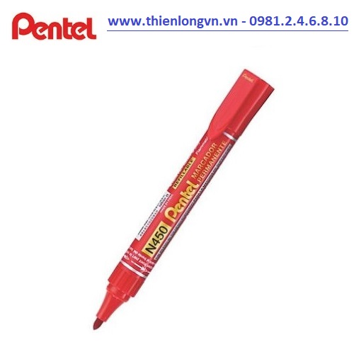 Bút lông dầu Pentel – N450 màu đỏ