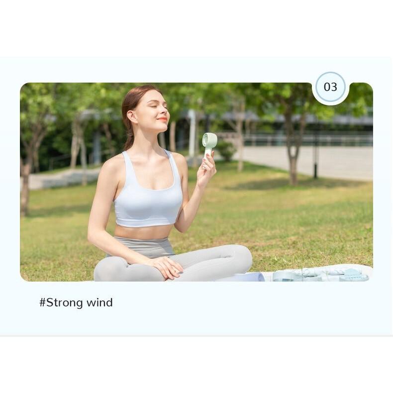 Quạt Cầm Tay Mini JISULIFE FA42 Siêu Mát - Sạc Nhanh - Pin 2000/4500mAh Sử Dụng Đến 6H-12H - Hàng Chính Hãng