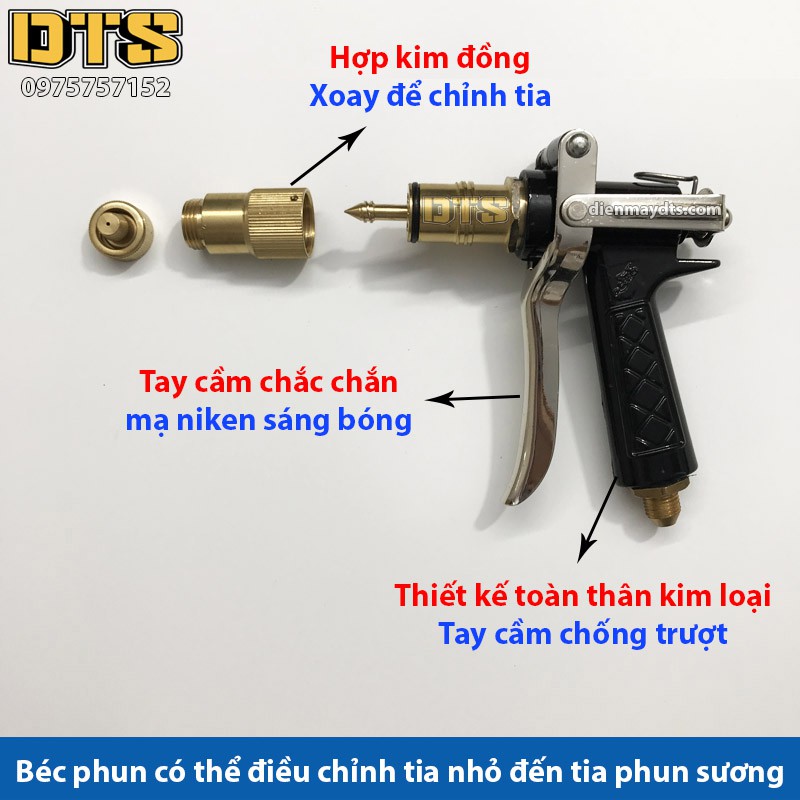 Máy xịt - rửa xe kim loại áp lực cao DTS4 - Ren ngoài 14mm