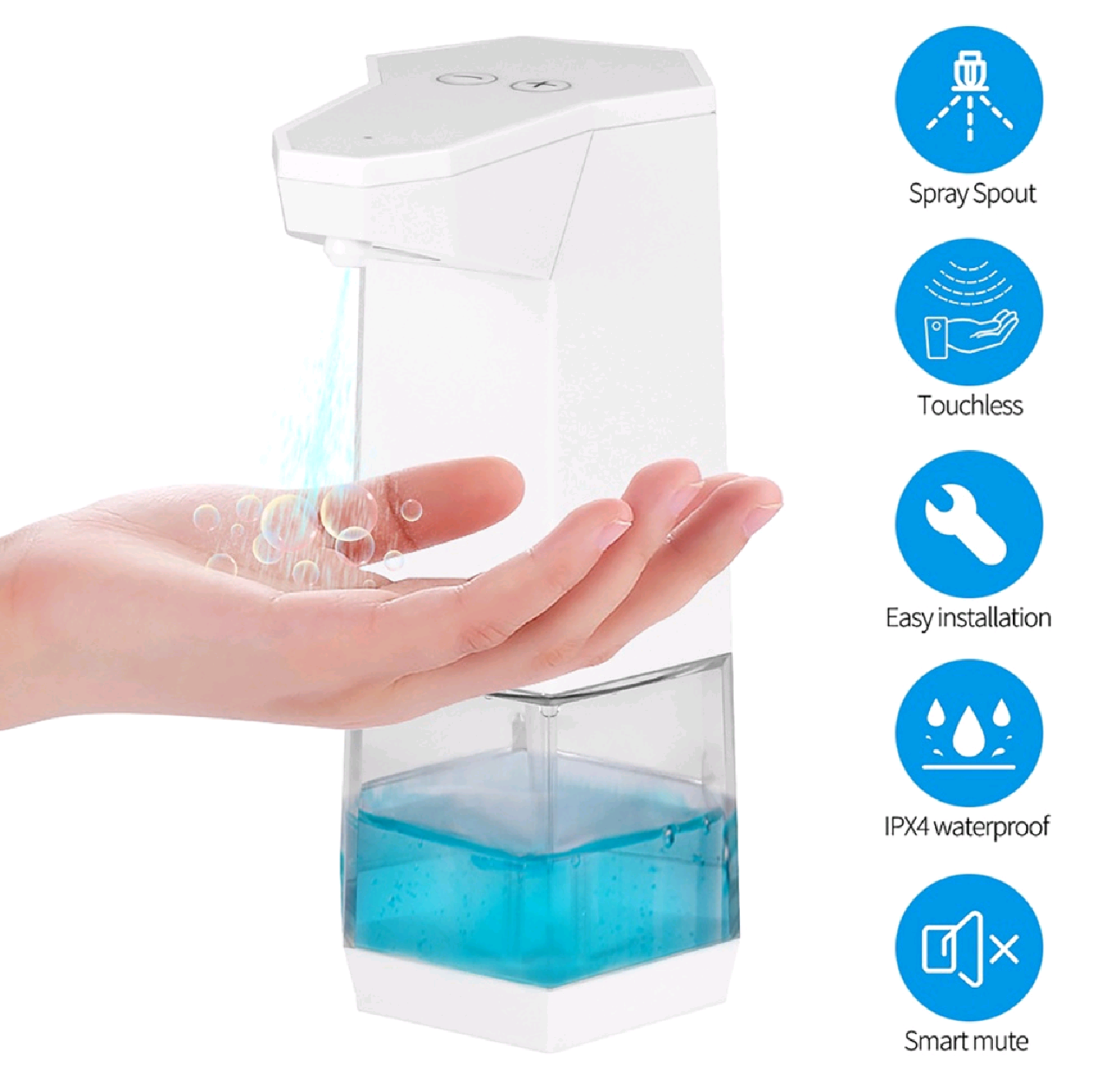 BỘ MÁY PHUN XỊT XÃ NƯỚC XÀ PHÒNG NƯỚC RỬA TAY SÁT KHUẨN NƯỚC RỬA CHÉN TỰ ĐỘNG CẢM BIẾN THÔNG MINH MẪU MỚI HÀNG CHẤT LƯỢNG