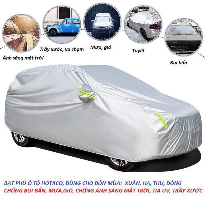 Bạt Phủ xe Ô Tô KIA FORTE Vải Dù OXFORD Siêu Bền, Bạt Trùm Xe Hơi Chống Nắng Mưa Bảo Vệ Xe