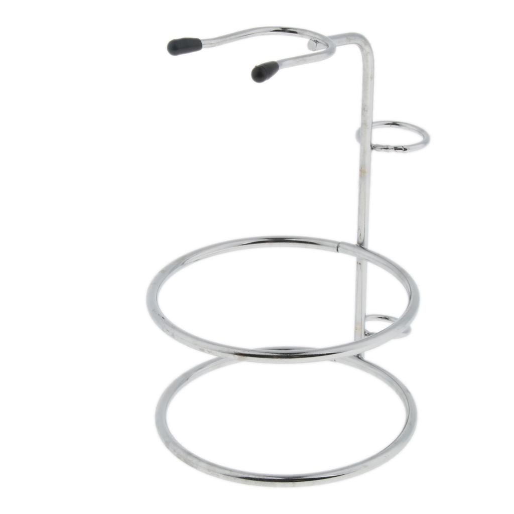 Silver Shave Set for Men, Shaving Stand with Soap Bowl Set - Fits for Most Razors and Brushes