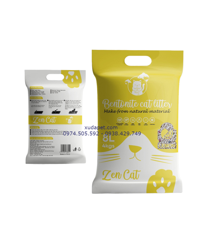 CÁT VỆ SINH CHO MÈO ZEN CAT 8L - SP005987