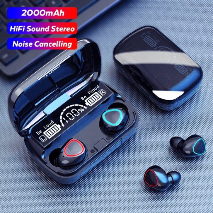 Tai nghe Bluetooth TEKKIN M10 Pin trâu, chạm cảm ứng - Hàng chính hãng / Hàng nhập khẩu