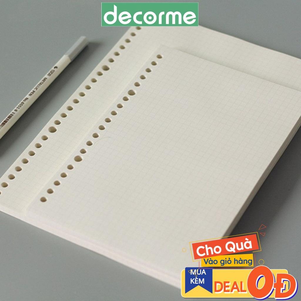 Ruột sổ c.ò.ng r.e.f.il.l 20 26 30 lỗ A5 B5 A4 100gsm