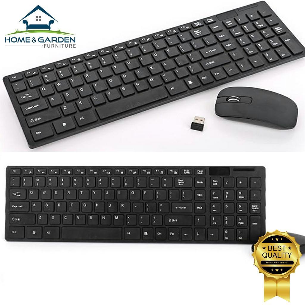 EuroQuality Bộ bàn phím và chuột không dây Ultra-Thin Fashion 2.4Ghz