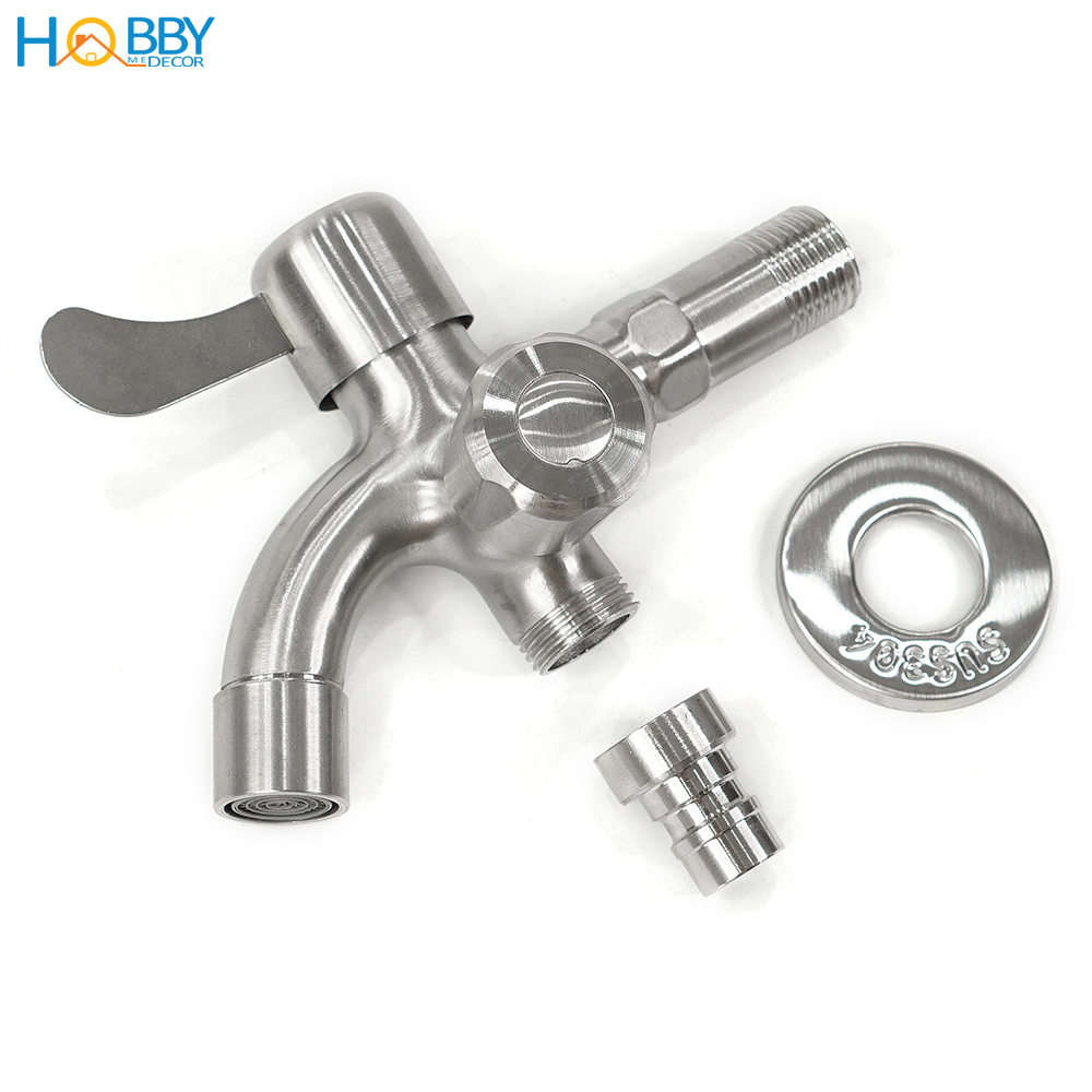 Củ sen lạnh 2 van đóng mở đa năng HOBBY Home Decor CS3 - chuẩn Inox 304 ren vặn 21mm