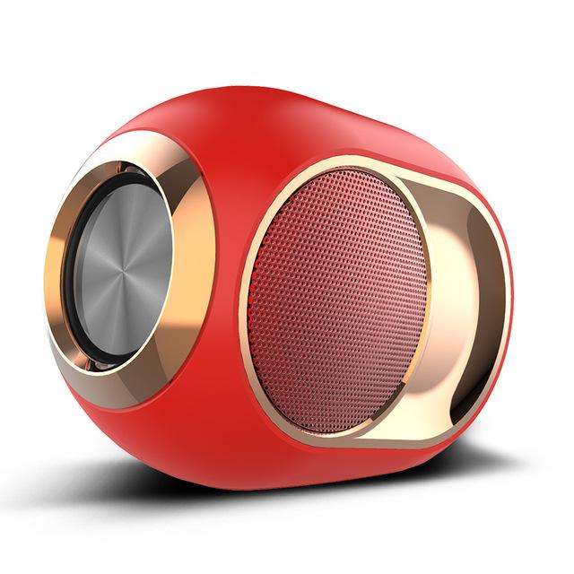 Loa Bluetooth X6 Loa Bluetooth không dây mới Loa siêu trầm ngoài trời Thẻ loa siêu trầm không dây Âm thanh Bluetooth Màu sắc: Đỏ