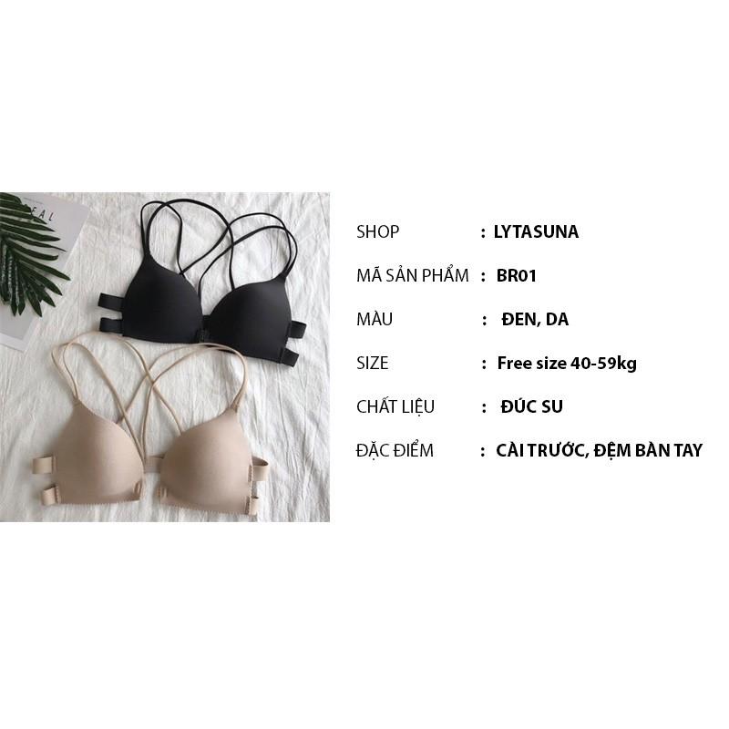 Áo bra / Áo Bra cài trước đệm mỏng nâng ngực bàn tay dây sexy BR01