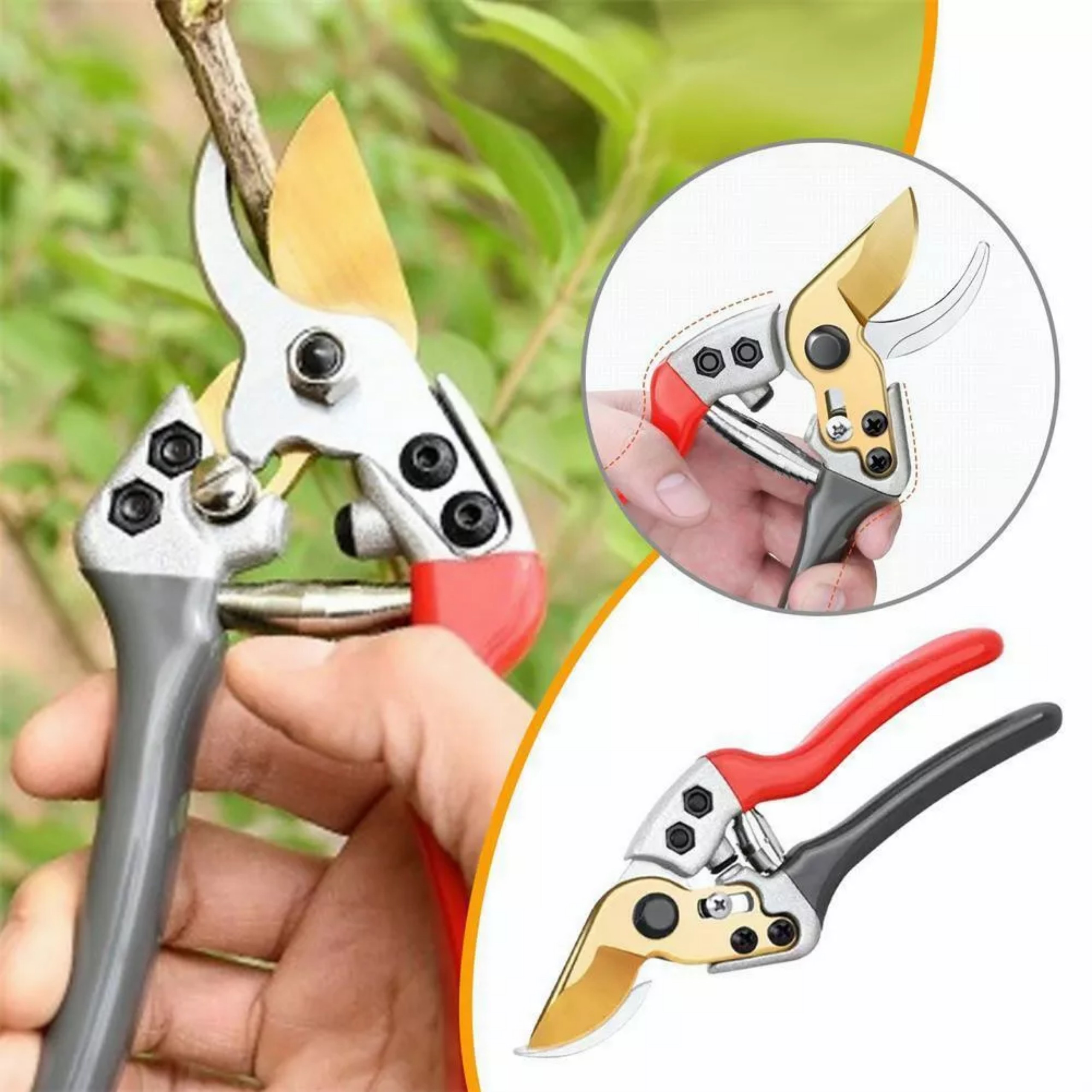Kéo SK5 chuyên dụng cắt tỉa cành-cán bọc su chống trượt cao cấp. Mẫu mới nhất