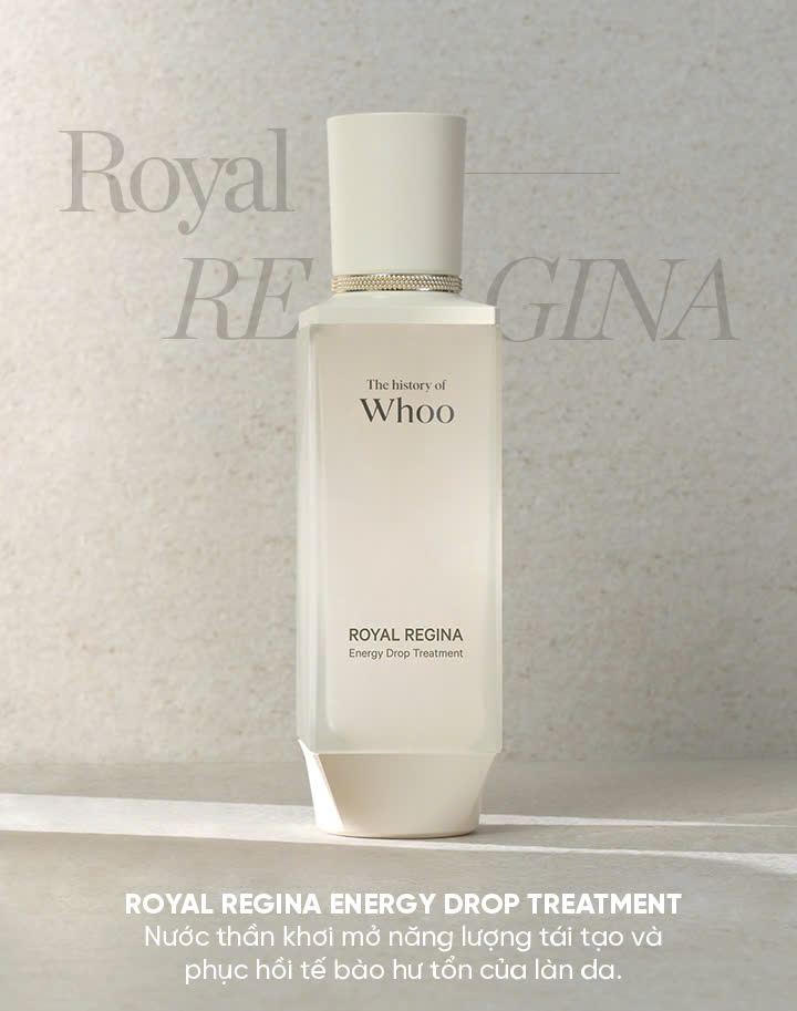 Nước Thần Phục Hồi Năng Lượng Làn Da Whoo Royal Regina Energy Drop Treatment 150ml