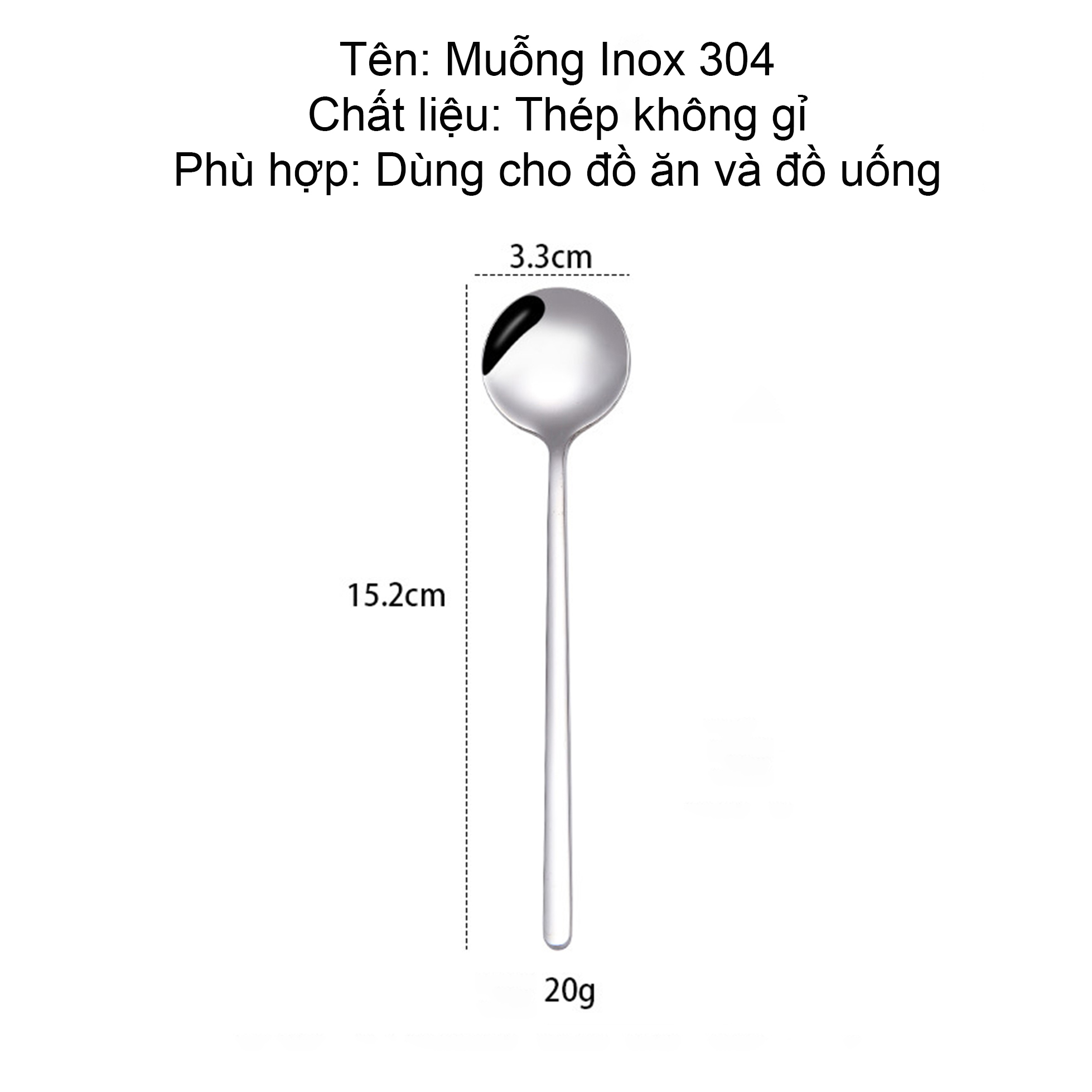 Muỗng Cà Phê Inox 304 Cao Cấp, Thiết Kế Hiện Đại Và Sang Trọng, An Toàn Cho Người Dùng