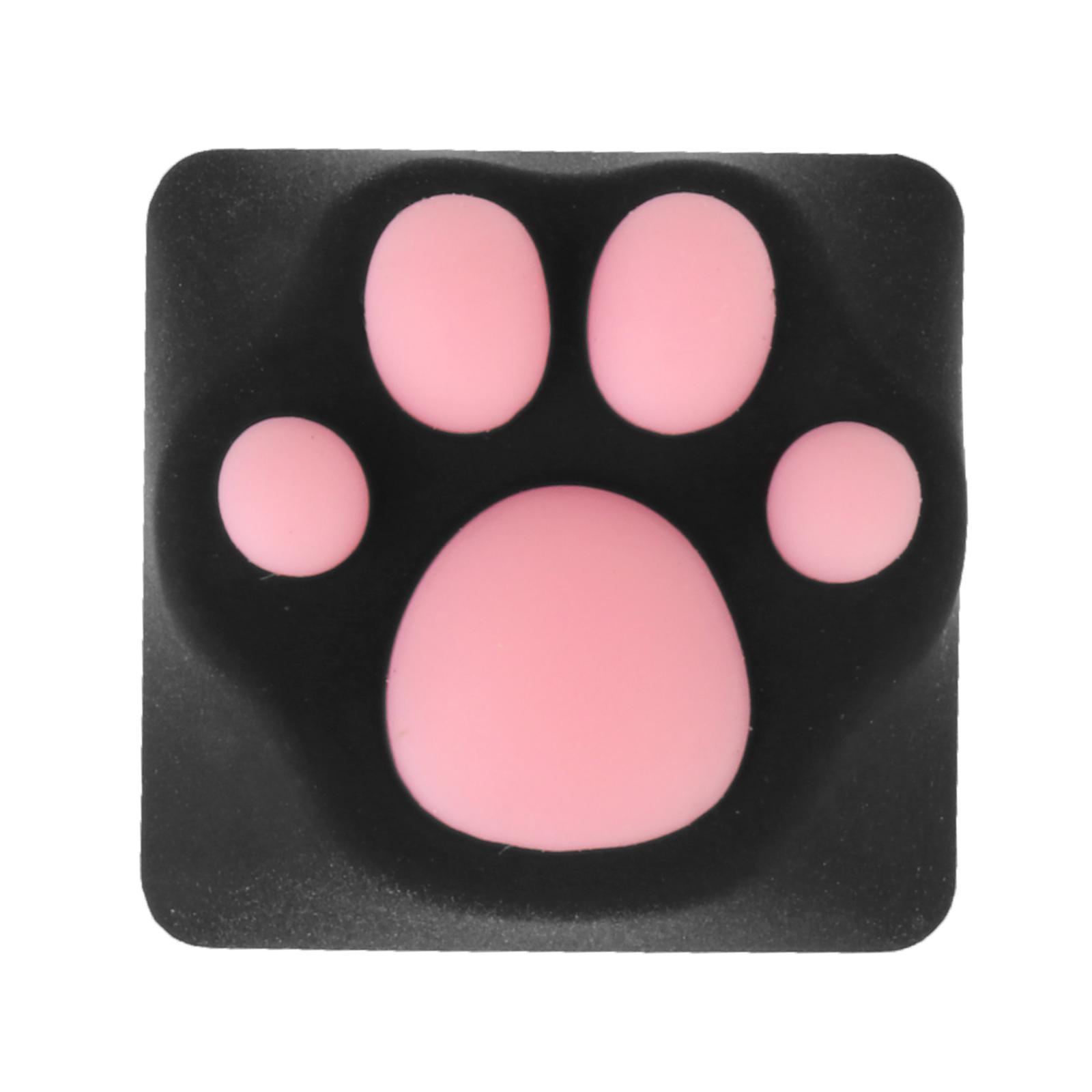 2pcs Customized ABS Silicone Kitty Paw Cat Paws Pad Keyboard Key Caps