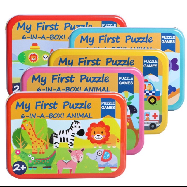 Đồ chơi gỗ - Combo 5 Hộp ghép hình My first Puzzle