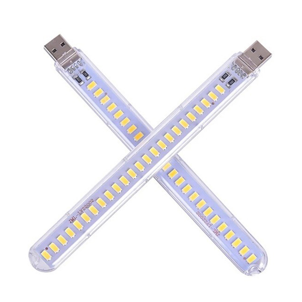 Đèn Led 24 Bóng Siêu Sáng Cắm Cổng Usb (Tặng 1 Móc Khóa Dây Da Pu Đính Đá Lấp Lánh Màu Ngẫu Nhiên)