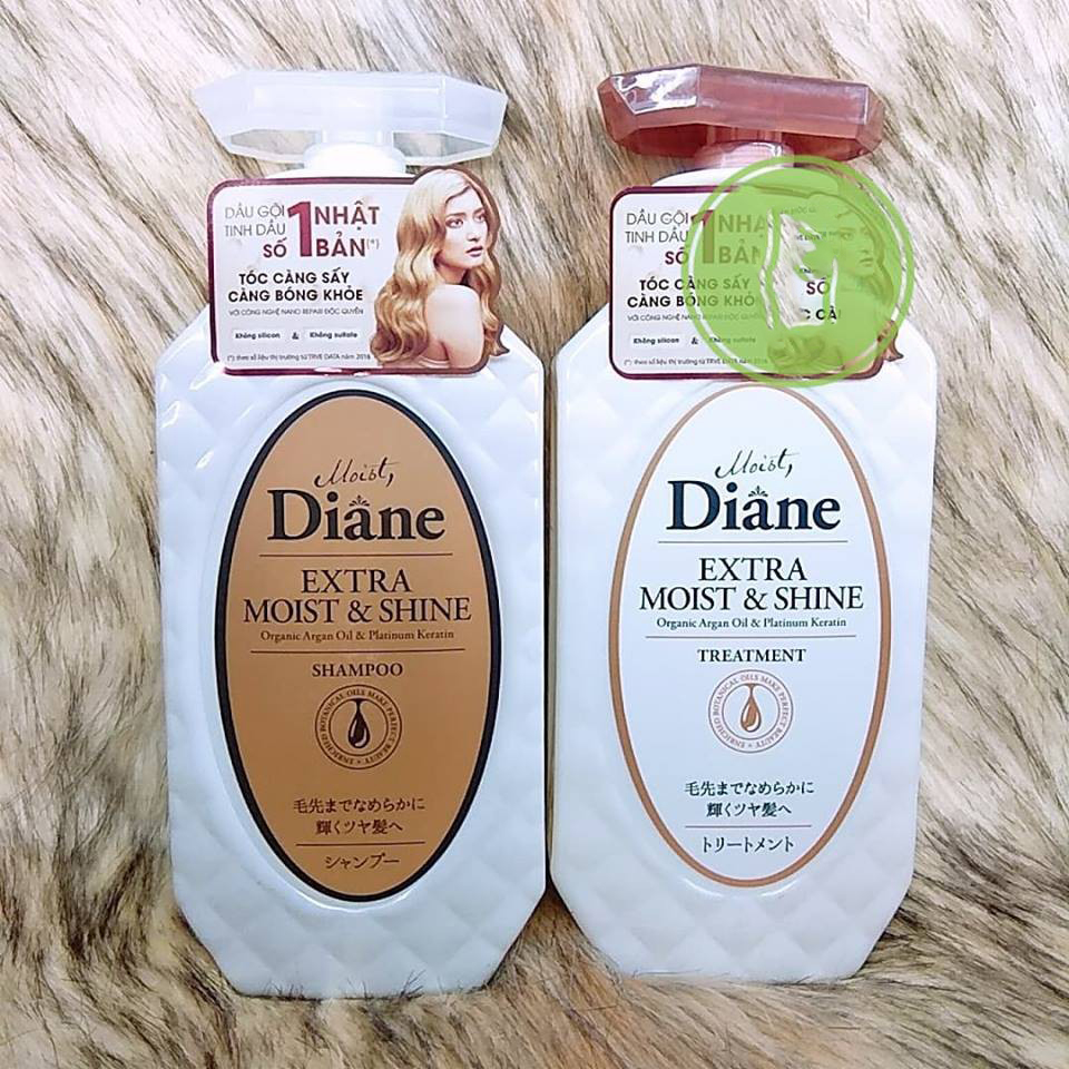 Dầu xả Moist Diane Extra Shine Treatment - Cho tóc khô, xỉn màu, không mượt Hàn Quốc 45ml tặng kèm móc khoá