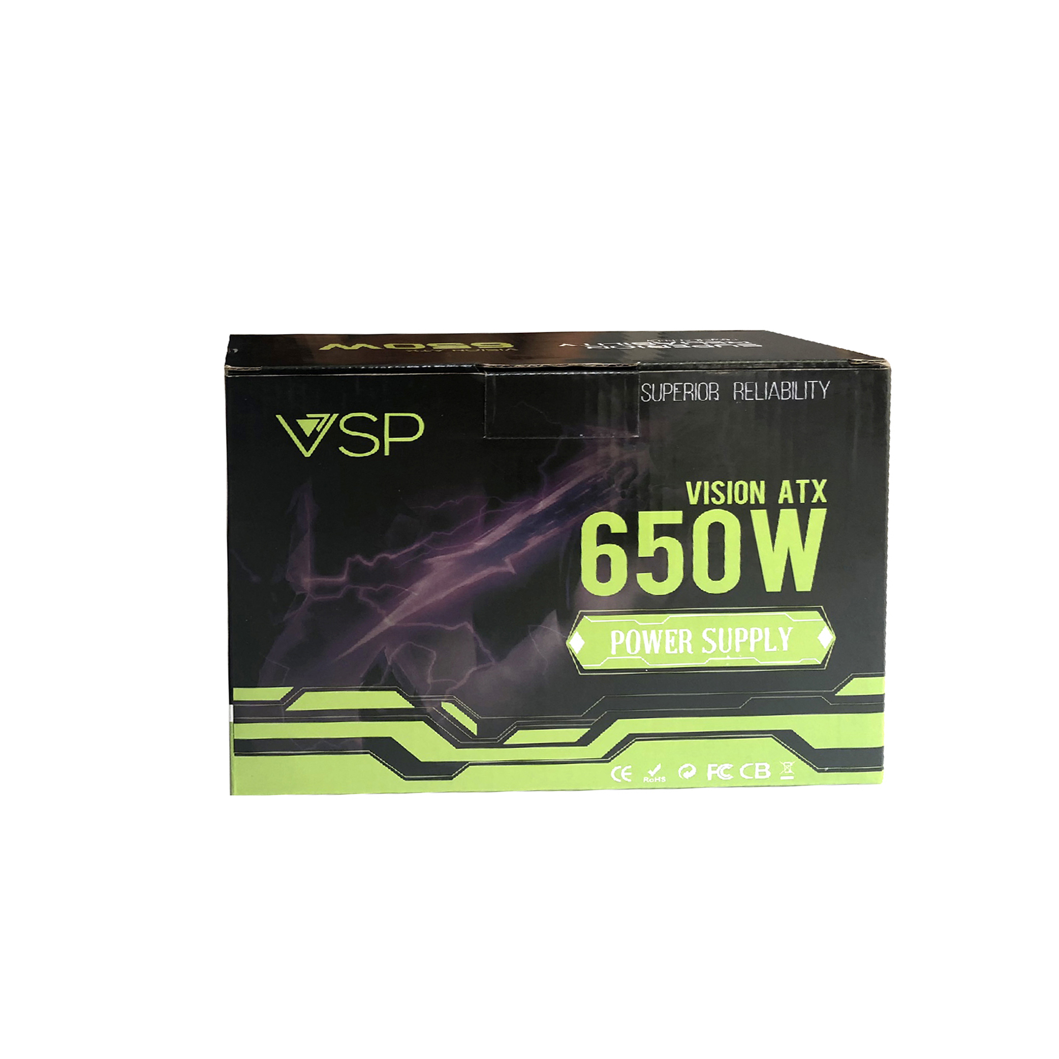 Nguồn VSP 650W Full Box - Kèm Dây Nguồn - Hàng Chính Hãng