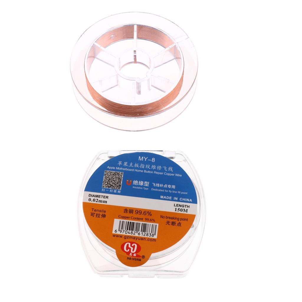 0.01mm 150m Copper Chip Jump Wire Phone Repair Fly Cable Motherboard LineX2