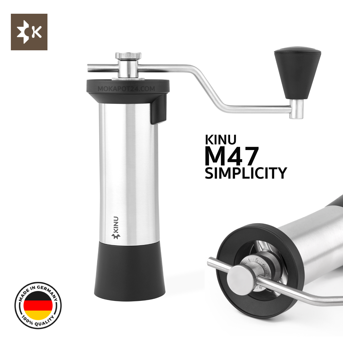 Cối xay cà phê bằng tay Kinu M47 Simplicity - Made in Germany - [ Hàng chính hãng - BH 5 năm ]