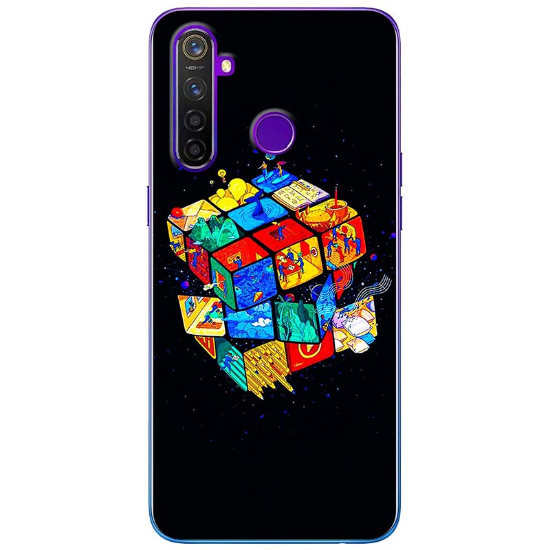 Ốp lưng dành cho Realme 5 Pro mẫu Rubik