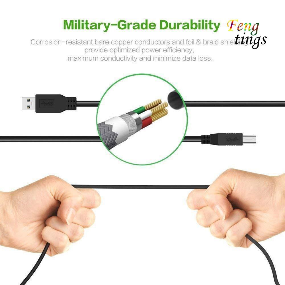 Dây Cáp Kết Nối Máy In Tốc Độ Cao Usb 3.0 Type A Sang B Hub