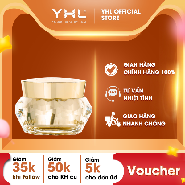 Kem Kim Cương Dưỡng Trắng Da Mờ Nám Yhl Hàn Quốc - Kem Đêm