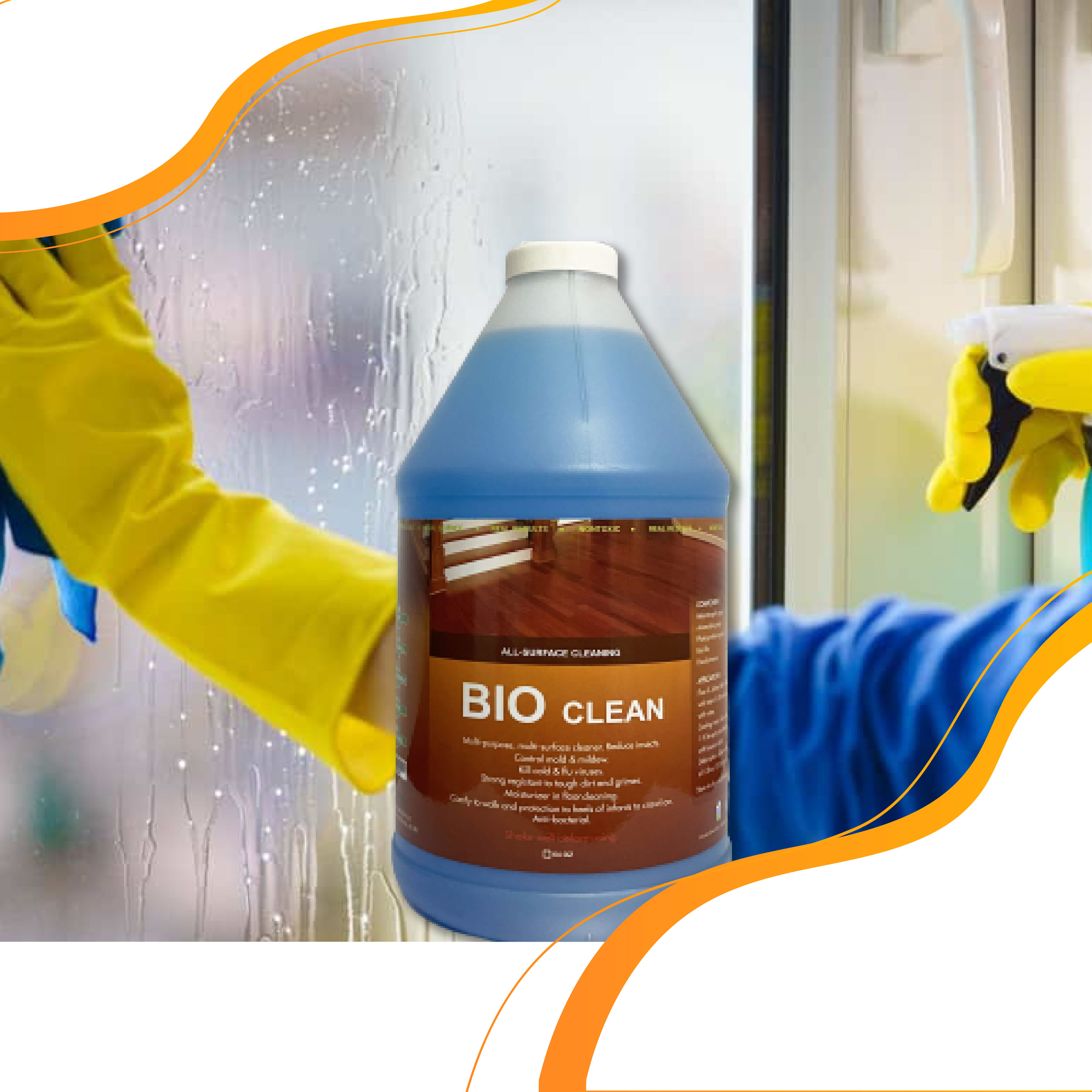 Nước Lau Sàn, Khử Mùi Sinh Học Hữu Cơ BIO CLEAN (Chai 2 lít)