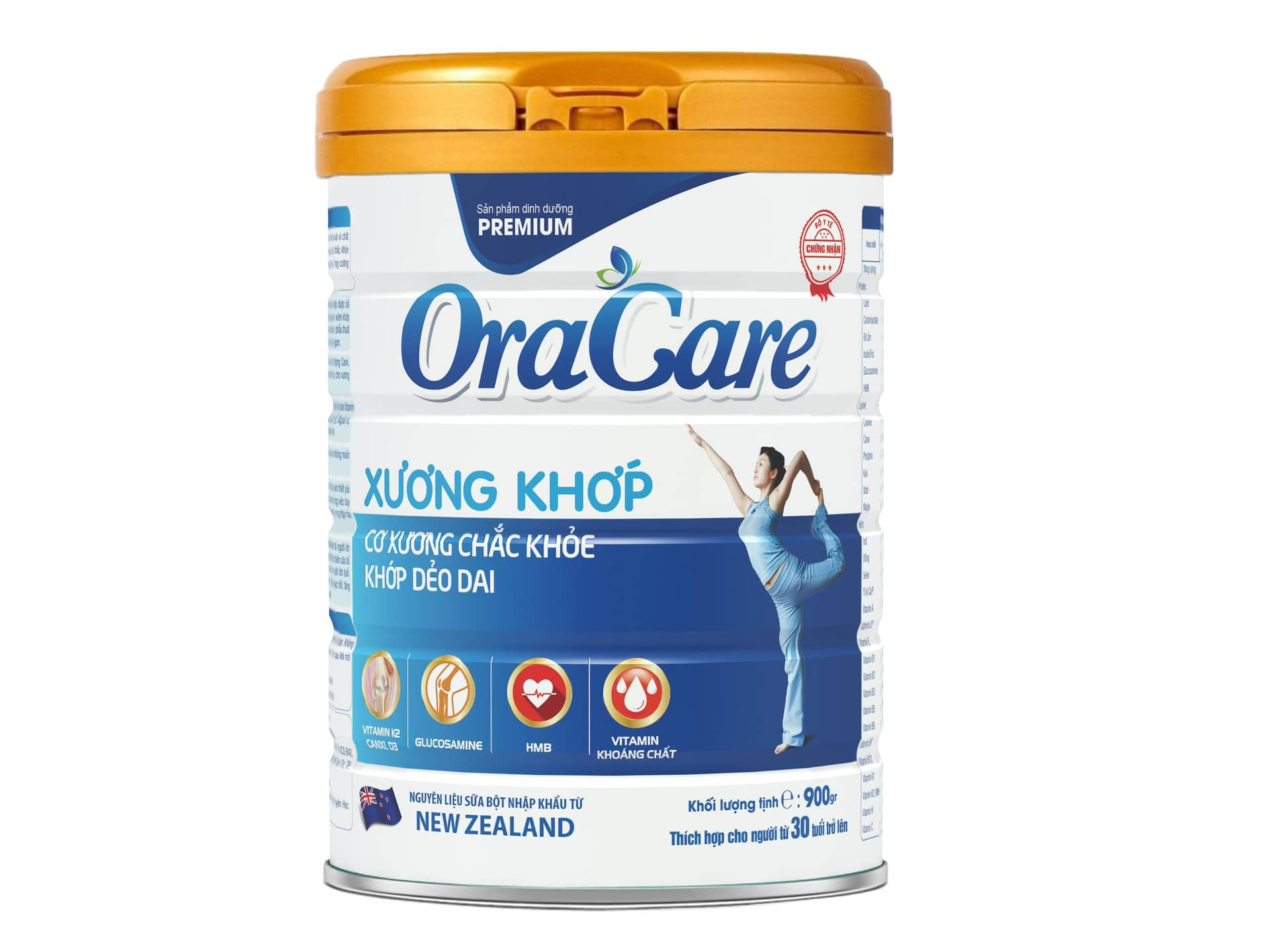 Sữa OraCare XƯƠNG & KHỚP lon 900g - Sữa dinh dưỡng cho người cần bổ sung canxi