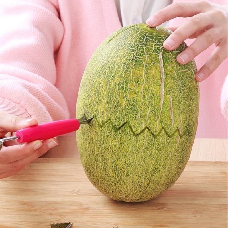 Thìa muỗng múc trái cây dưa hấu 2 đầu