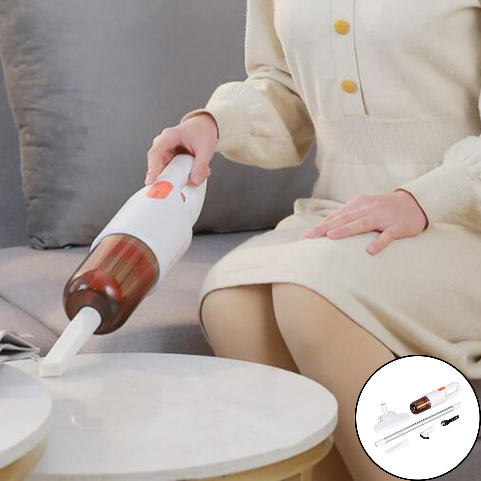 Wireless Vacuum Cleaner Car Vacuum Cleaner for Home Office White