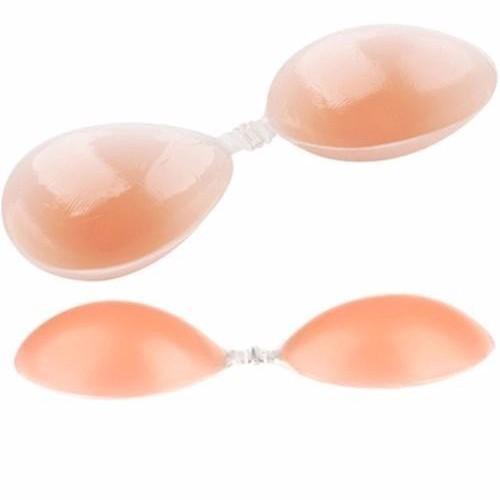 Áo bra dán ngực silicon Thái Lan loại 1 (màu hồng, dày, siêu đẩy, siêu dính,tặng kèm dây trong)