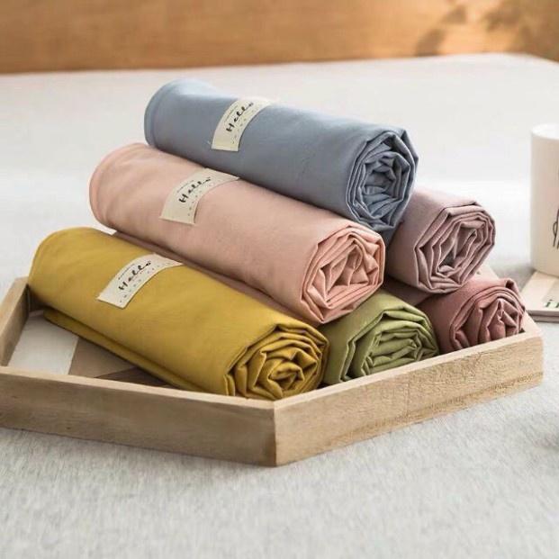 Bộ Ga Gối Cotton Tici Hàn Quốc - Không bai Không Xù, đủ size drap nệm