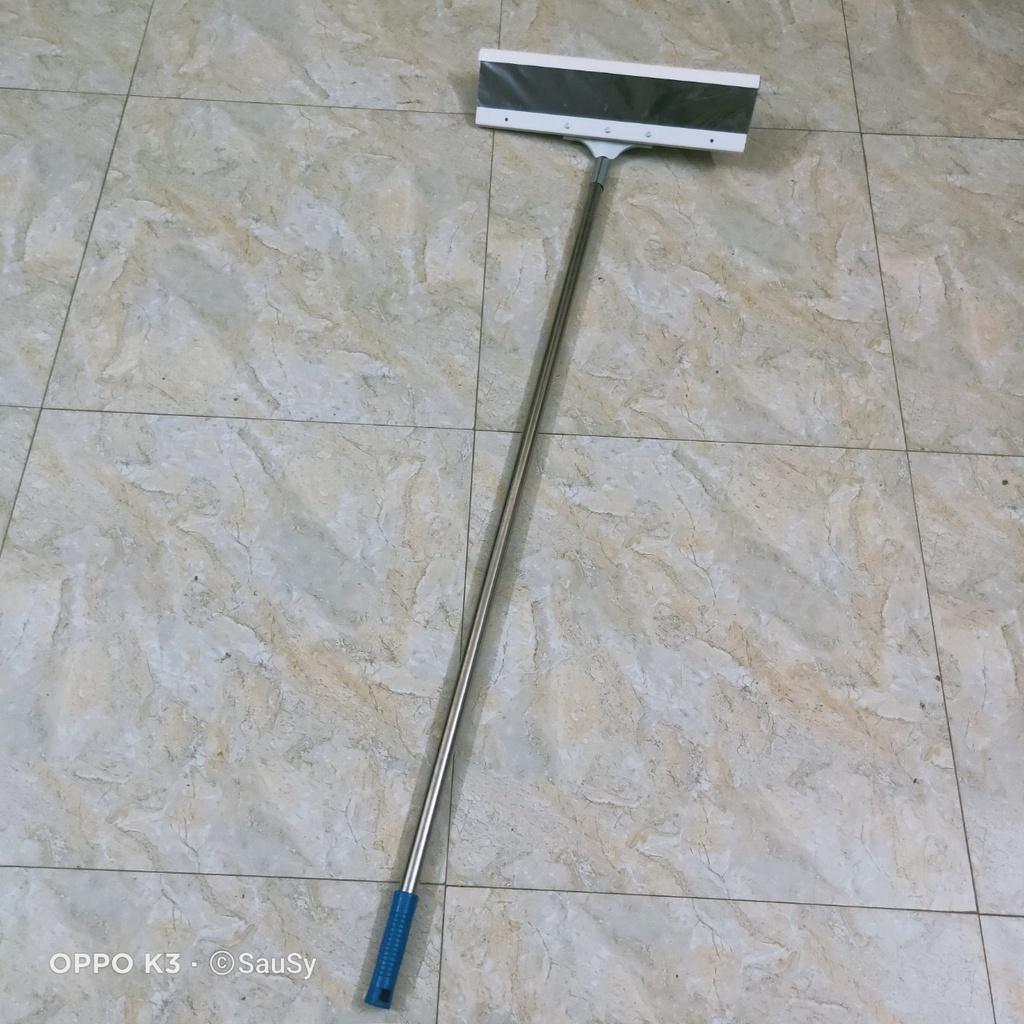 Cây chổi Cào, Gạt nước sàn nhà - lau kính Bản to cán Inox