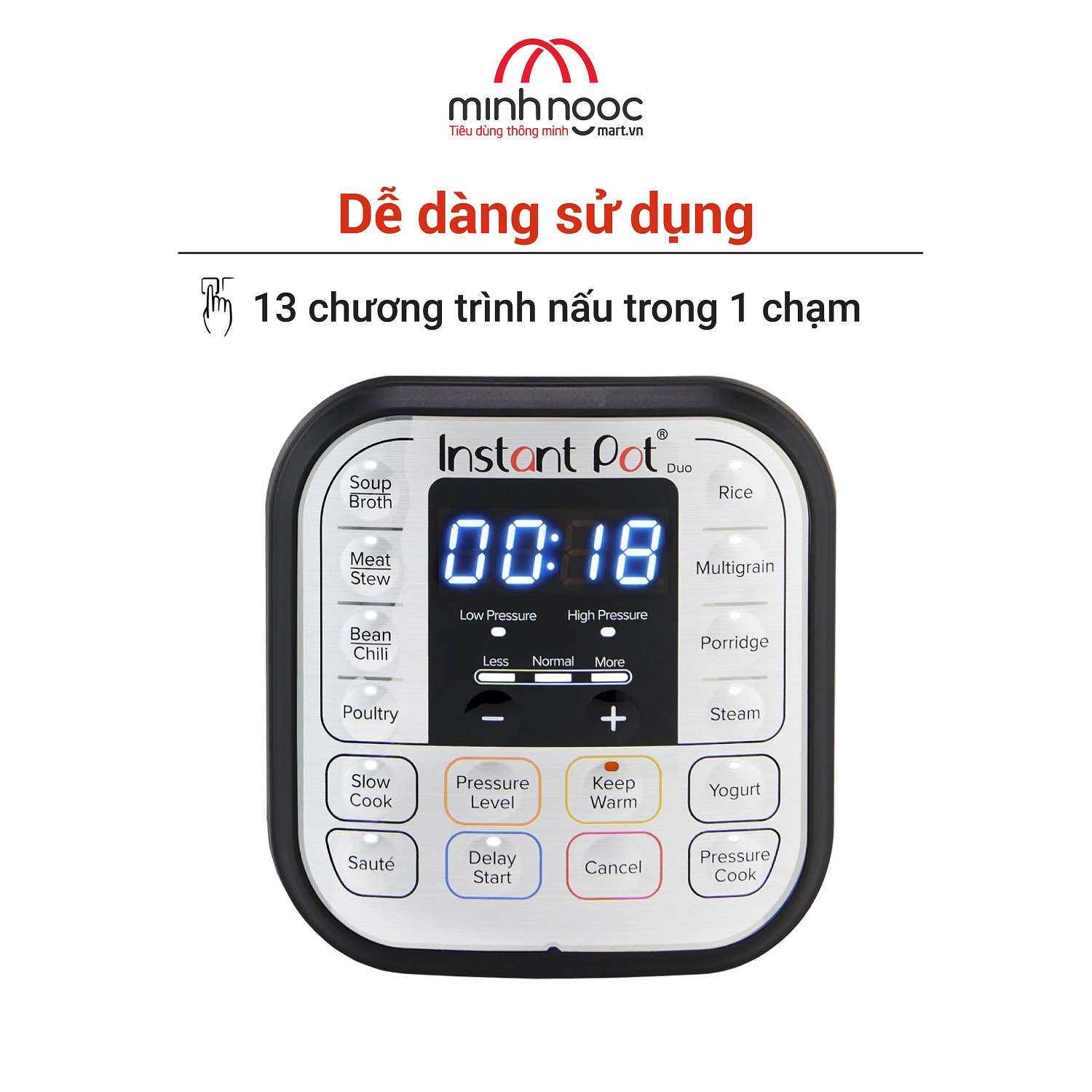 [Hàng chính hãng Instant Pot] Nồi Áp Suất Điện Đa Năng Instant Pot Duo V5, dung tích 5,7L, 7-in-1_NEW