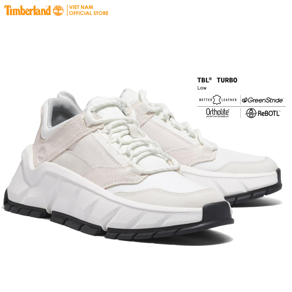 [NEW] Original Timberland Giày Thể Thao Nữ Turbo Low Màu Trắng TB0A5N386O