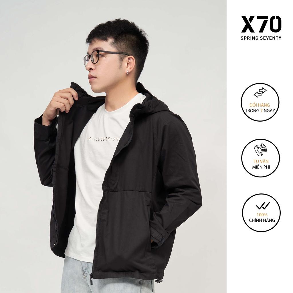Áo Khoác Nam Kiểu Dáng Khoá Kéo Có Nón Thiết Kế Dây Rút Thời Trang X70 - 08680006