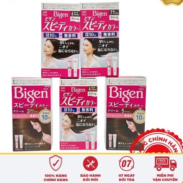 Thuốc nhuộm tóc phủ bạc Bigen thảo dược không mùi cho nữ nội địa Nhật