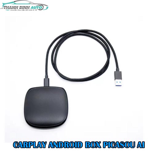 Bộ chuyển đổi Carplay PICASOU AI Cắm Sim 4G - Biến Màn nguyên bản ô tô Thành Màn Hình Android - Ram 4G,Rom 64GB